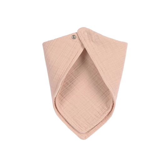 Lässig Dreieckstuch aus Musselin Powder Pink