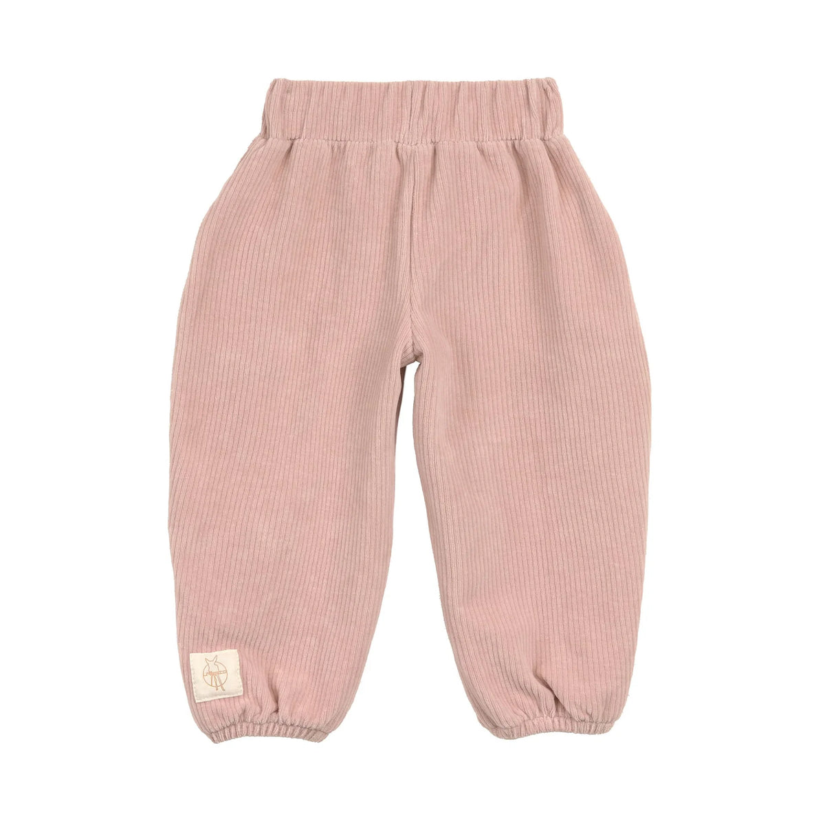 Lässig Kinder Hose Cord - Bio Baumwolle, Herzen Altrosa GOTS