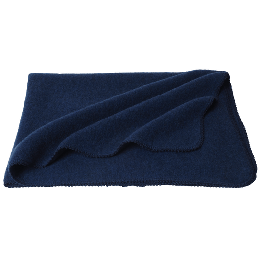 Reiff Strick Fleecewickeltuch Marine aus Merino-Schurwolle