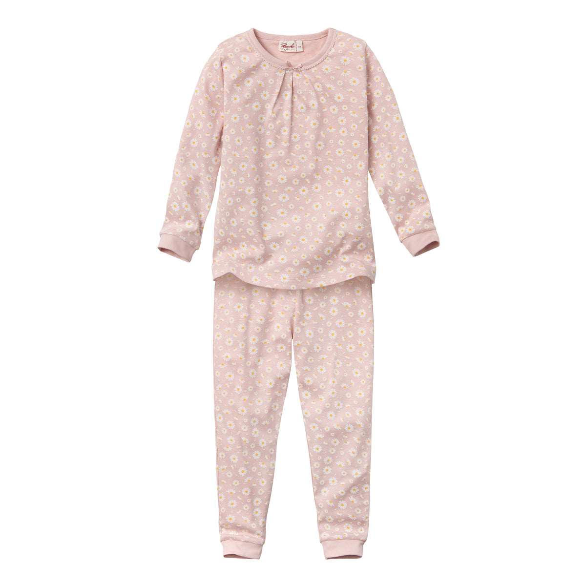 People Wear Organic Pyjama in rosa mit Motiv "Gänseblümchen" GOTS