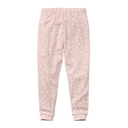People Wear Organic Pyjama in rosa mit Motiv "Gänseblümchen" GOTS