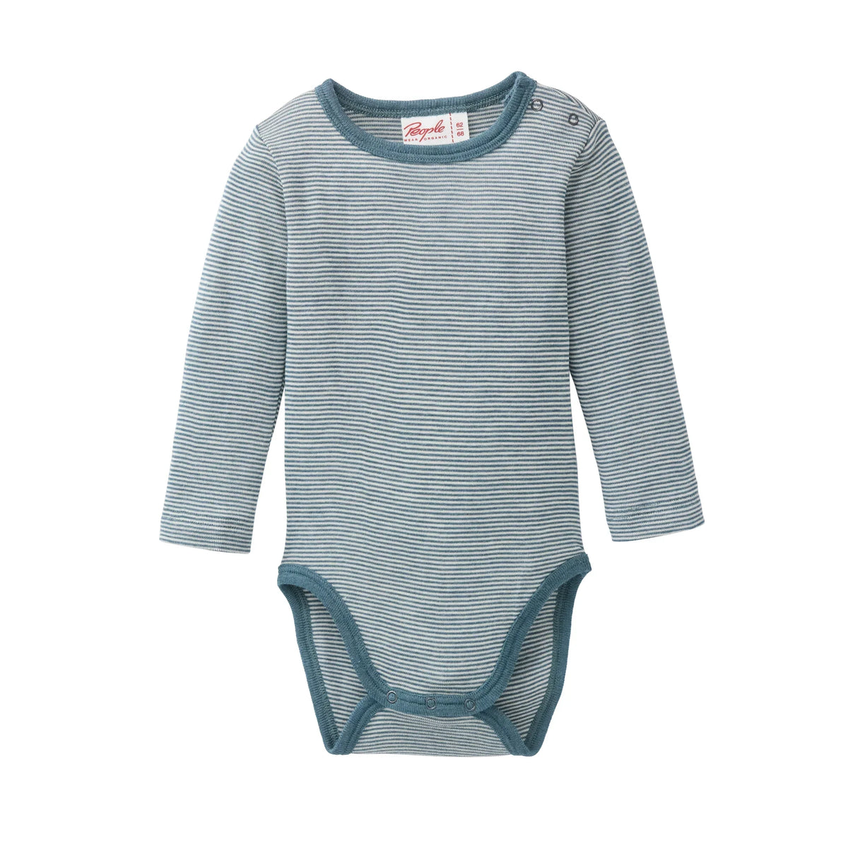 People Wear Organic Wolle-Seide Body smaragd GOTS