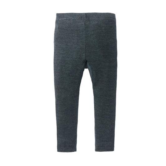 People Wear Organic Wolle-Seide Leggings anthrazit GOTS