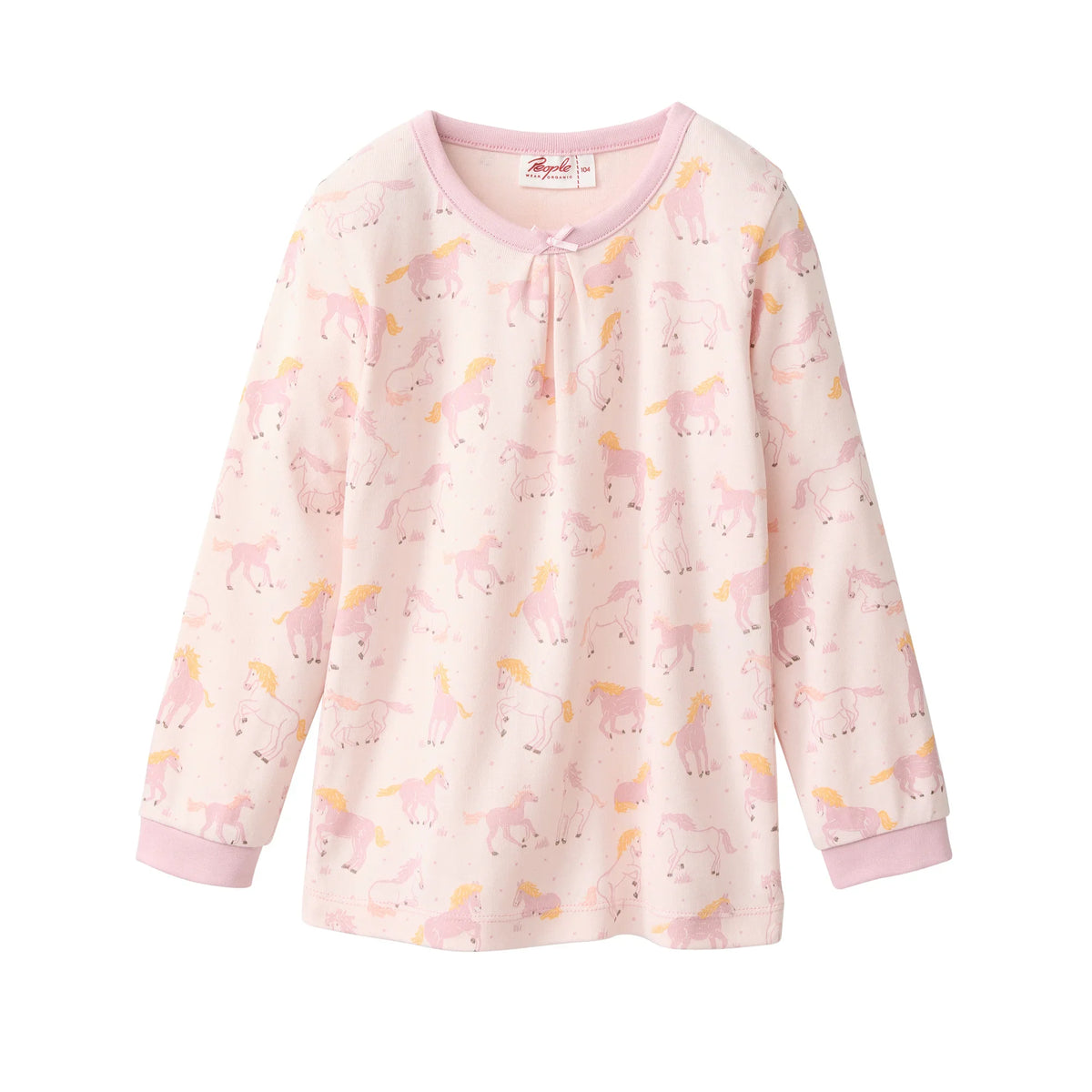 People Wear Organic Schlafanzug mit Pferdeprint GOTS