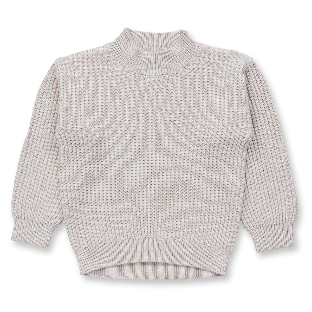 Sense Organics Kinder Strickpullover in creme mélange, Modell MARLEY aus Bio-Baumwolle GOTS