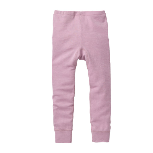 People Wear Organic Wolle Seide Leggings, rosa uni GOTS
