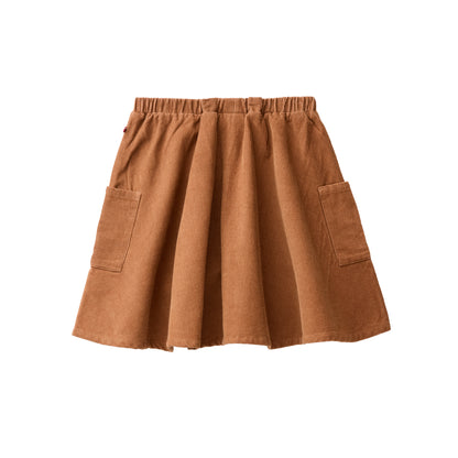 People Wear Organic Kord Rock, braun uni, Bio-Baumwolle GOTS