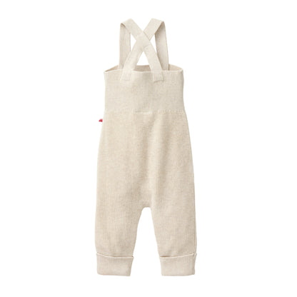 People Wear Organic Strick Latzhose in beige uni