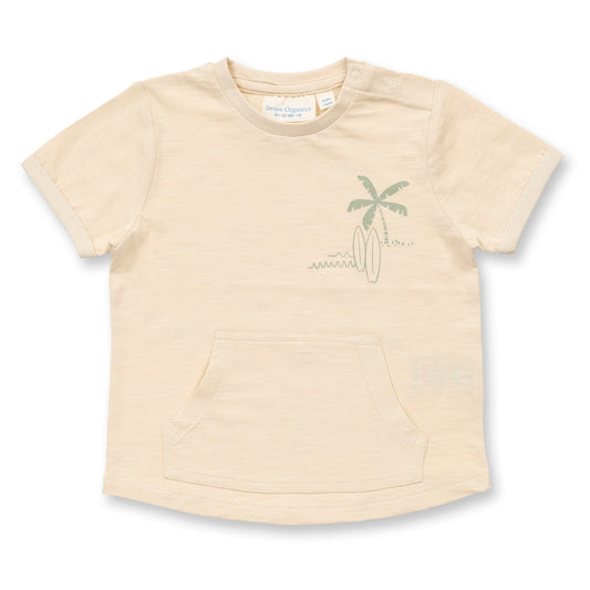 Sense Organics T-Shirt für Babys mit Kängurutasche, Modell TAMO, GOTS