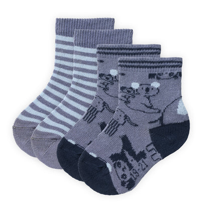 People Wear Organic Socken im Doppelpack in ozean mix  GOTS
