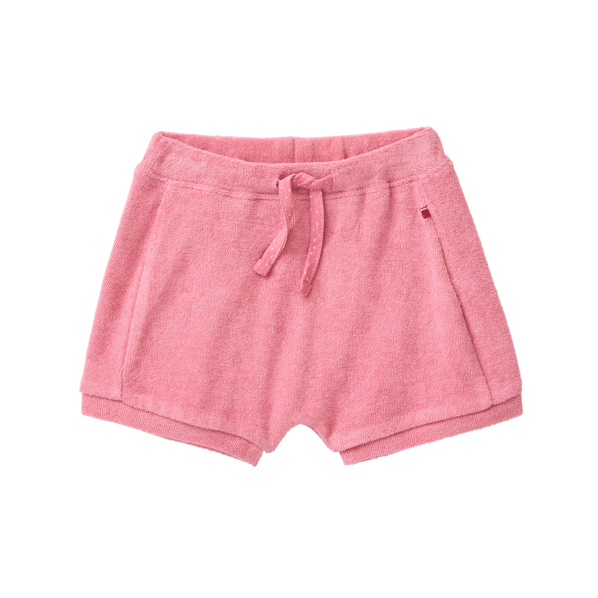 People Wear Organic Frottee-Shorts in Himbeerrot GOTS