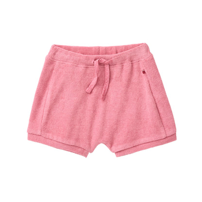 People Wear Organic Frottee-Shorts in Himbeerrot GOTS