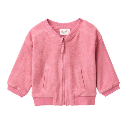 People Wear Organic Wendbare Jacke in himbeerrot GOTS