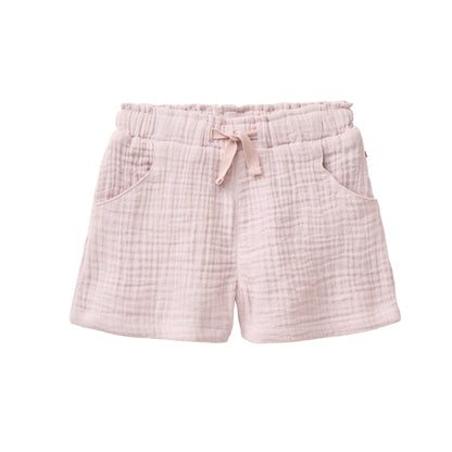 People Wear Organic Musselin-Shorts in blass violett GOTS