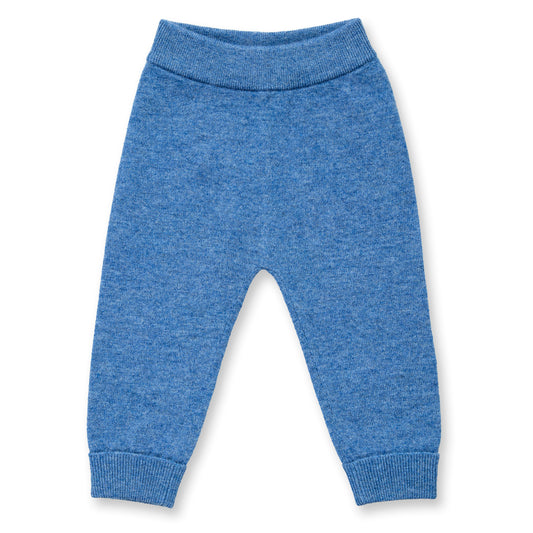 Sense Organics Baby Strickleggings aus Merinowolle in Denimblau, Modell PABLO, GOTS