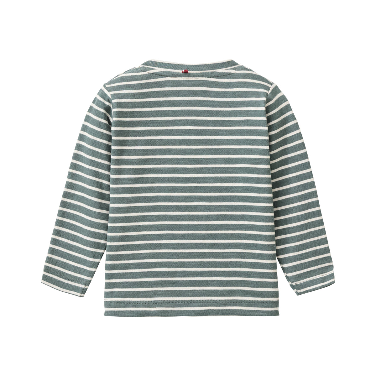 People Wear Organic Langarm-Shirt mit Applikation 'Dog Head' GOTS
