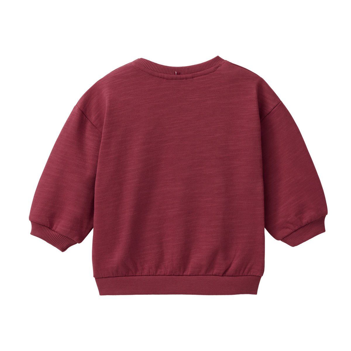 People Wear Organic Sweat-Pullover mit 'Cat Best Friends'-Applikation GOTS