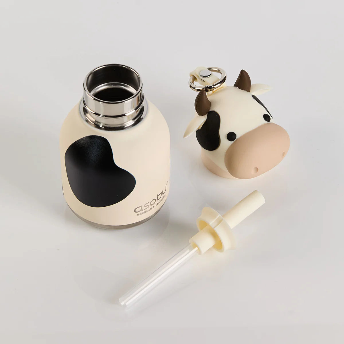 Asobu Trinkflasche Mini Bestie Ivy The Mini Cow mit Schlüsselring