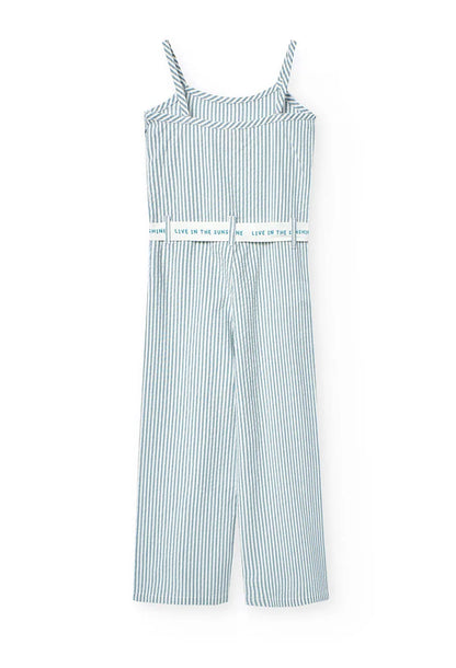 Boboli Jumpsuit gestreift mit Gürtel