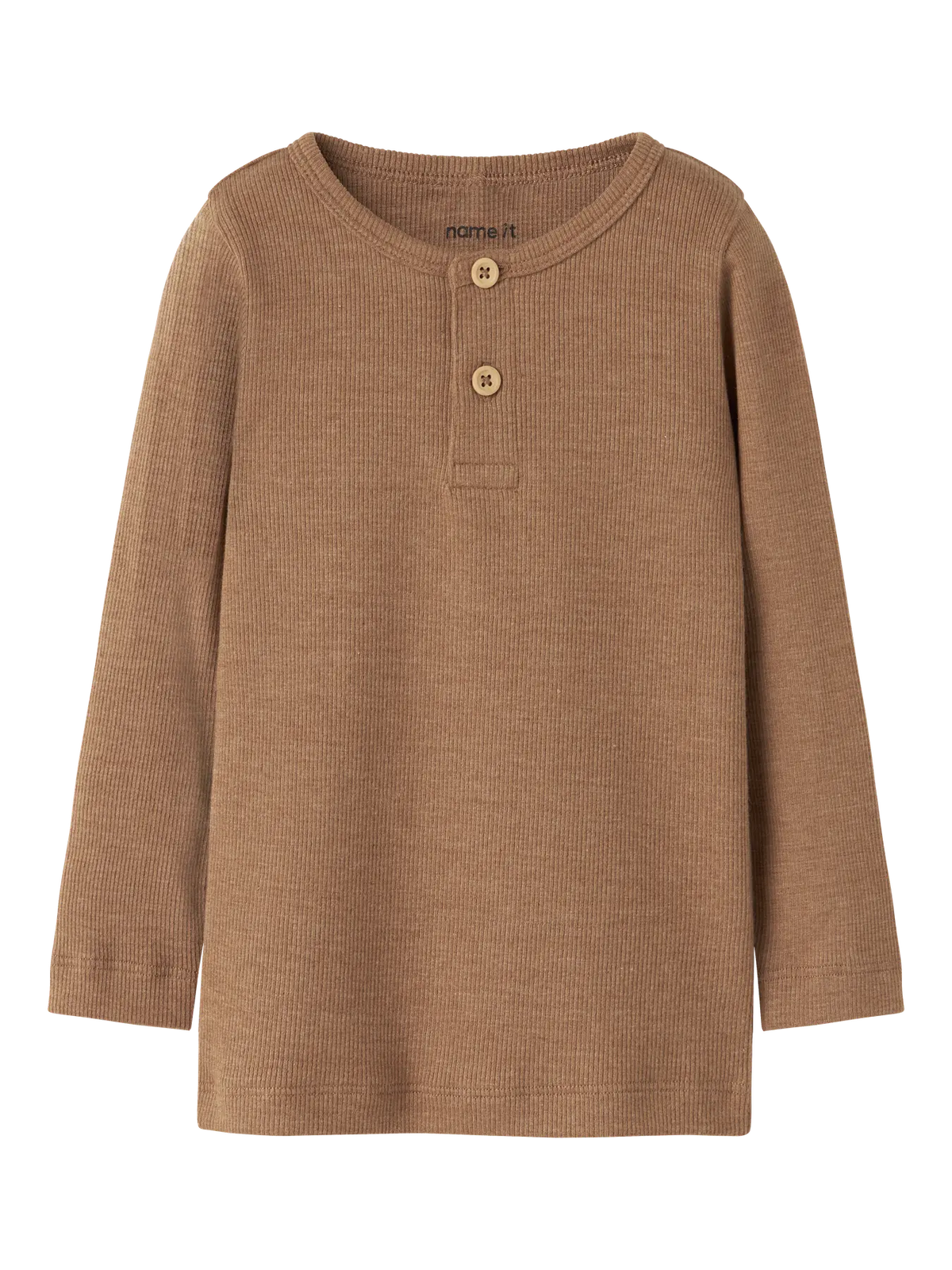 Name it Langarmshirt Basic gerippt