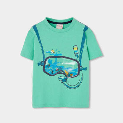 Boboli T-Shirt mit 3D-Taucherbrille