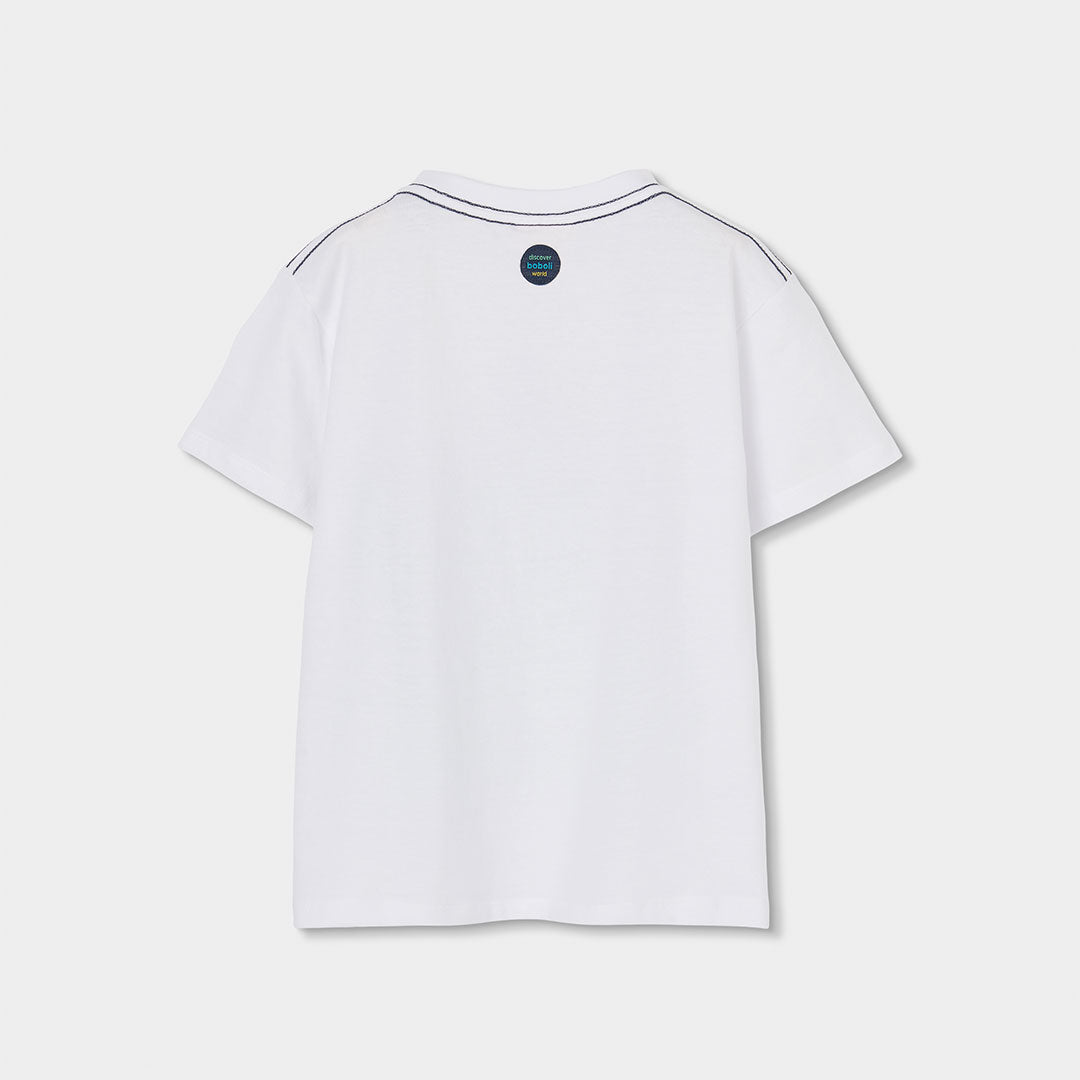 Boboli T-Shirt mit Haifisch-Print