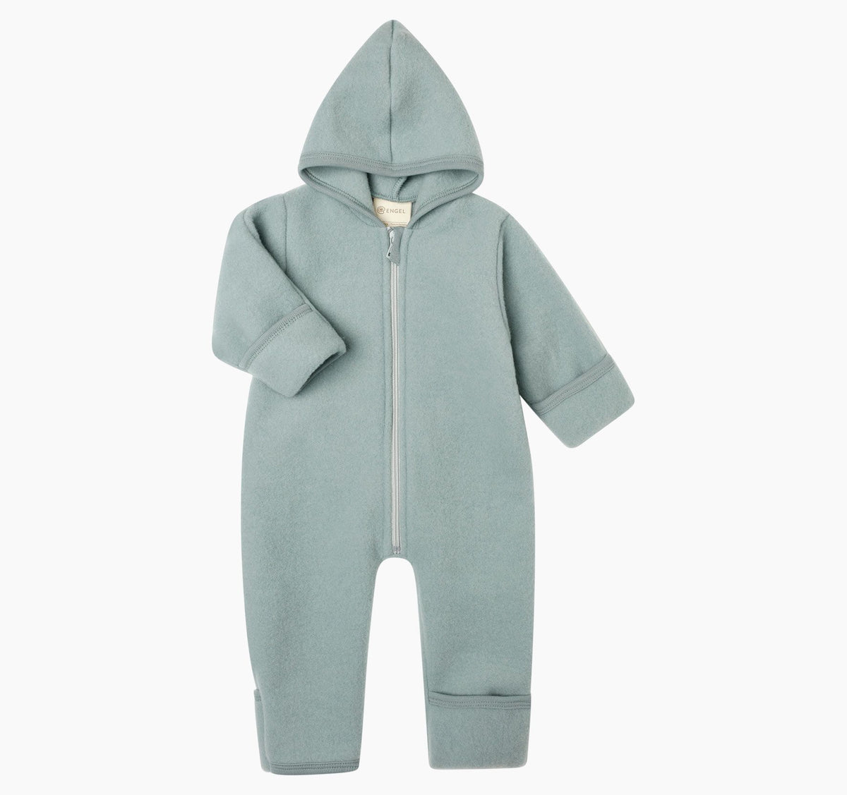 Engel Overall aus Wollfleece mit Kapuze und Reißverschluss