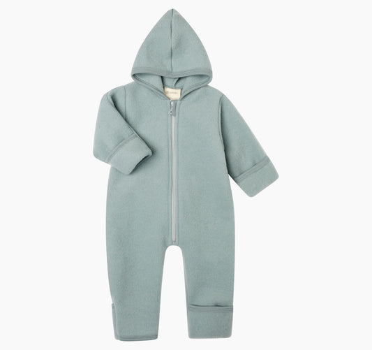 Engel Overall aus Wollfleece mit Kapuze und Reißverschluss