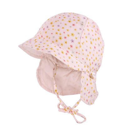 maximo BABY-Schildmütze, Band Musselinstoff, Nackenschutz, Futter, UV GOTS