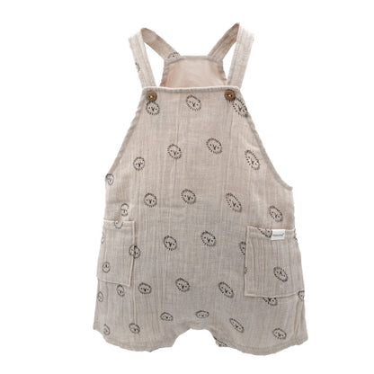 maximo GOTS BABY-Latzshorts, Taschen Musselinstoff, Futter, Windelöffnung