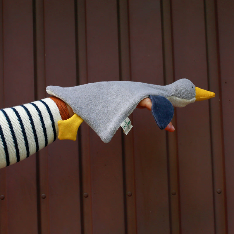 Schmusetuch und Handpuppe Wildgans Till von Nanchen