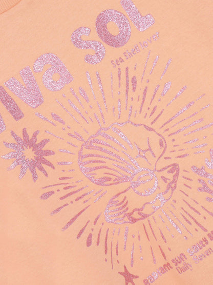 Daily7Kids T-Shirt mit Glitzerprint