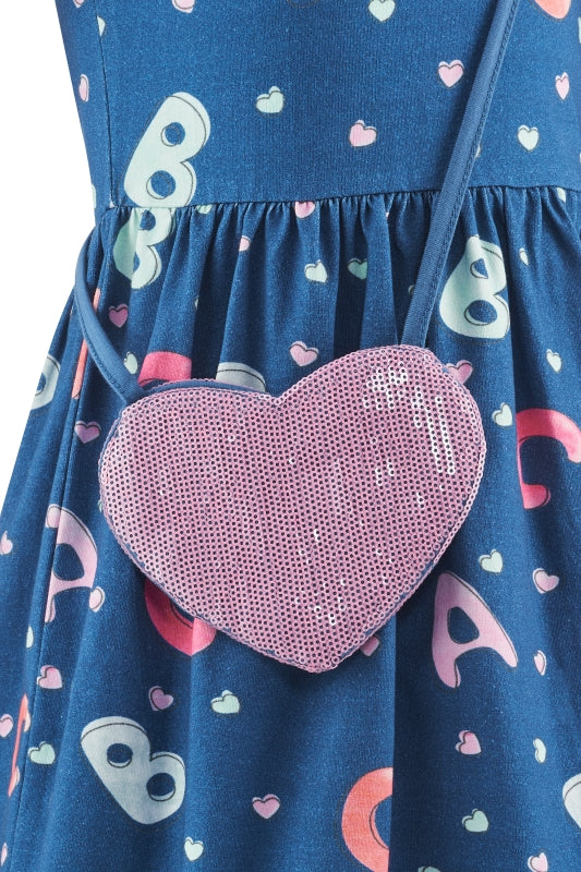 Happy Girls Kleid Langarm Einschulung mit Tasche