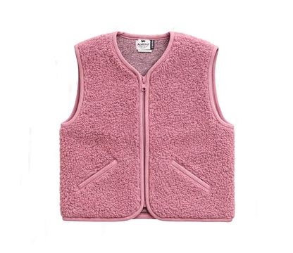 Alwero Weste POS Adult aus Bio-Wolle Ultralight Venetian Pink