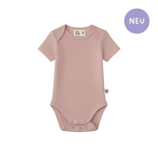 Eve + Olive Baby Body - Kurzarm - Sweet Rose