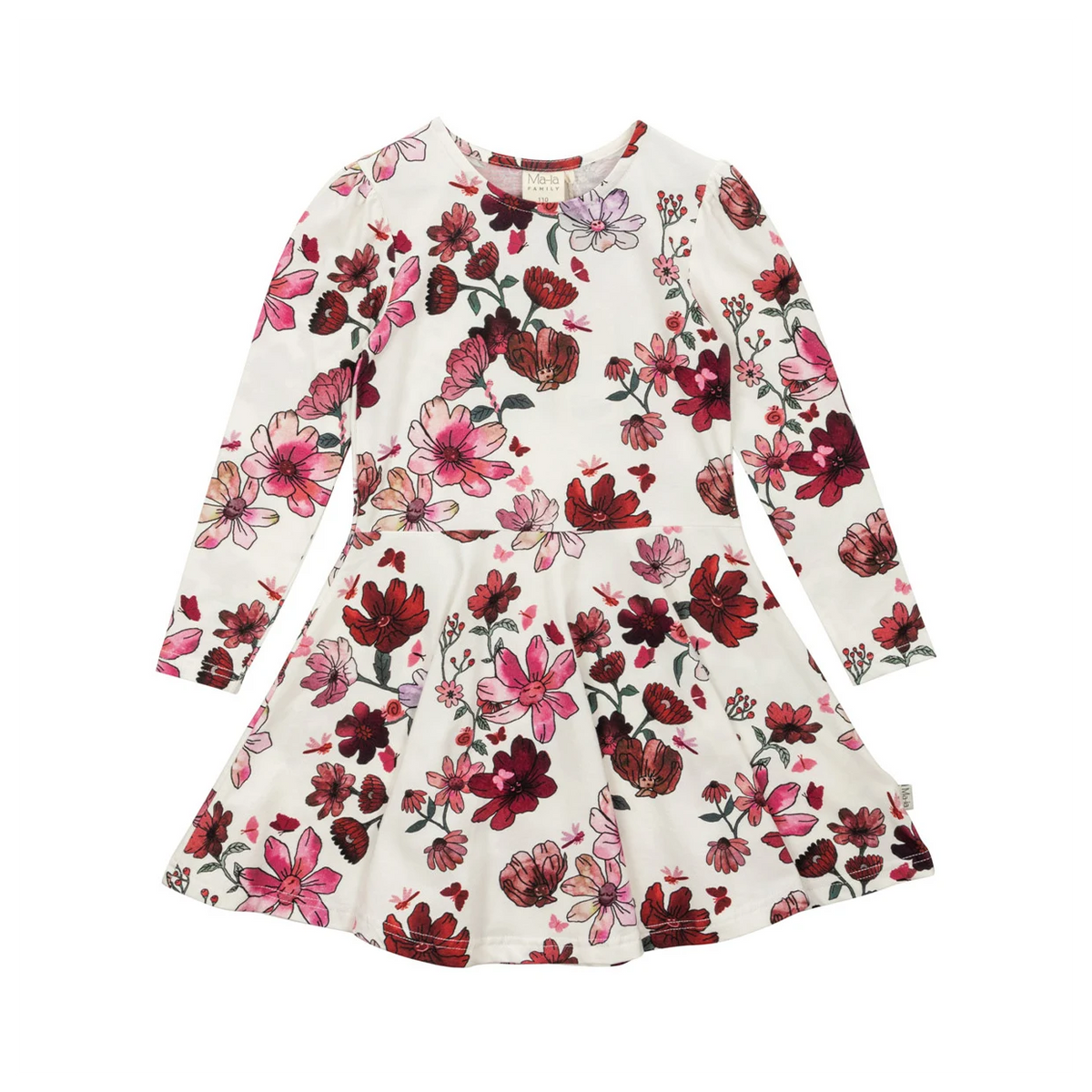 Ma-ia Kleid Langarm Winter Garden aus Bio-Baumwolle