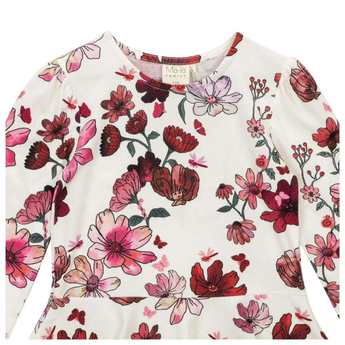 Ma-ia Kleid Langarm Winter Garden aus Bio-Baumwolle