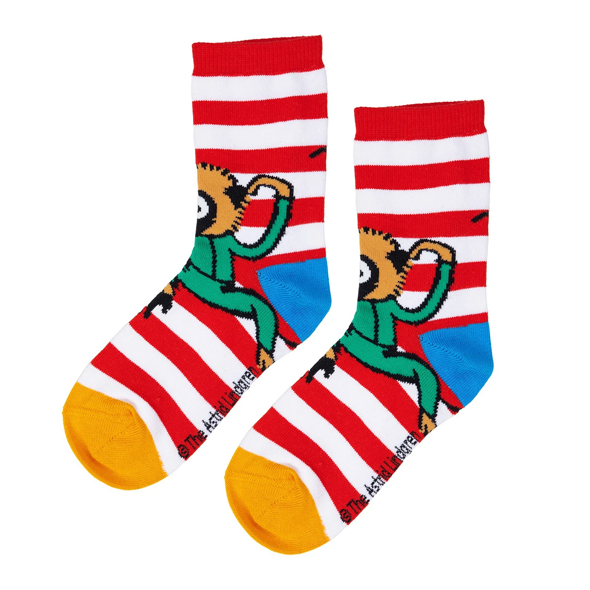 Martinex Pippi Langstrumpf Socken 2 Paar Blau/Rot