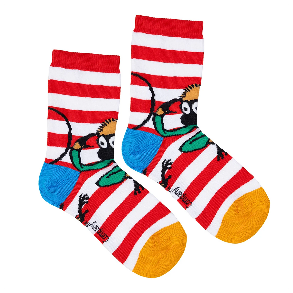 Martinex Pippi Langstrumpf Socken 2 Paar Blau/Rot