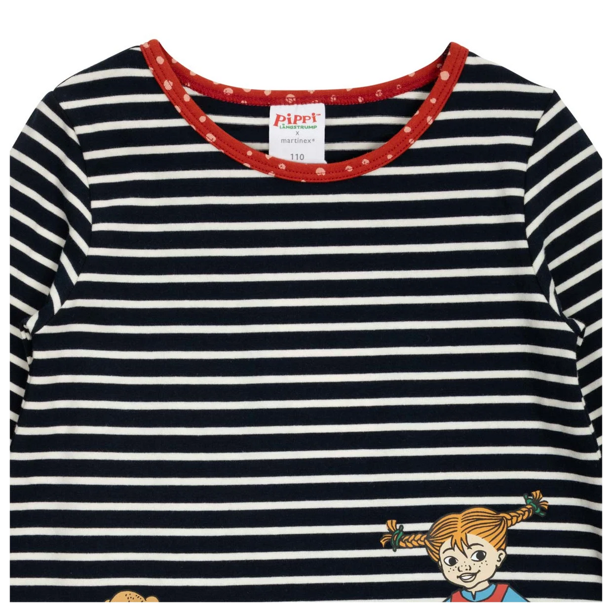Martinex Pippi Langstrumpf Kleid gestreift 'Buddies Dress dark blue'