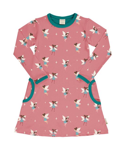 Maxomorra Kleid Langarm Fairy GOTS