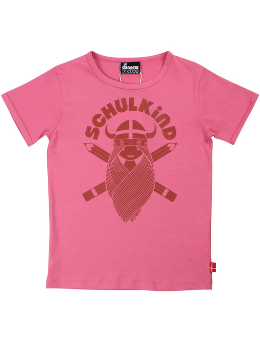 Daenfae T-Shirt Wikinger SCHULKIND pink