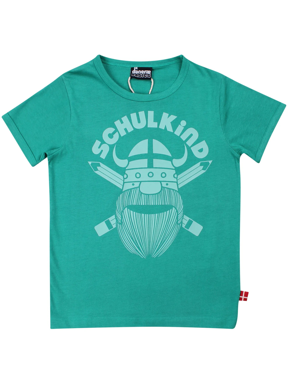 Daenfae T-Shirt Wikinger SCHULKIND grün