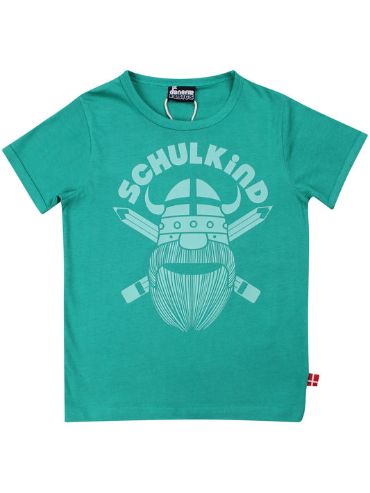 Daenfae T-Shirt Wikinger SCHULKIND grün