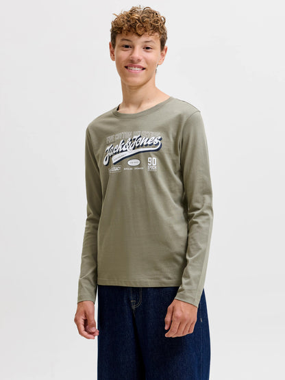 Jack & Jones Junior Langarmshirt mit Brustprint