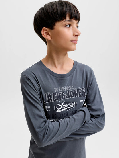 Jack & Jones Junior Langarmshirt mit Brustprint