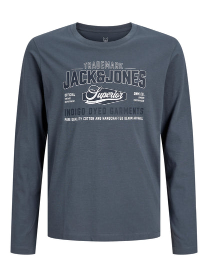 Jack & Jones Junior Langarmshirt mit Brustprint