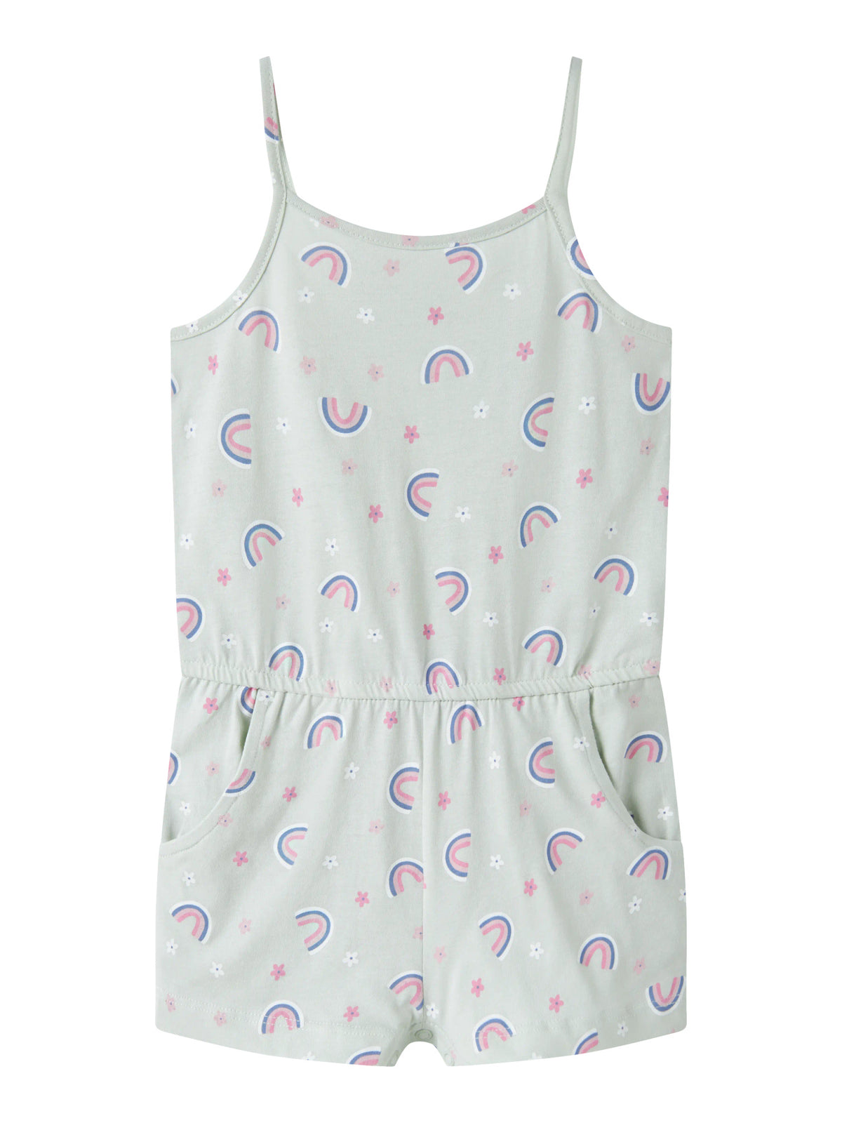 Name it Jumpsuit mit Regenbogenprint