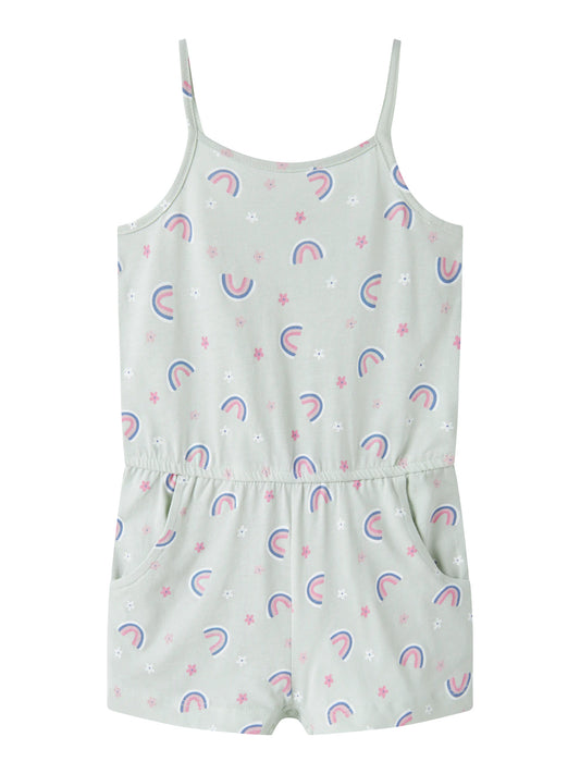 Name it Jumpsuit mit Regenbogenprint