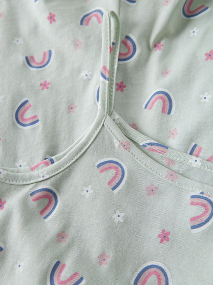 Name it Jumpsuit mit Regenbogenprint
